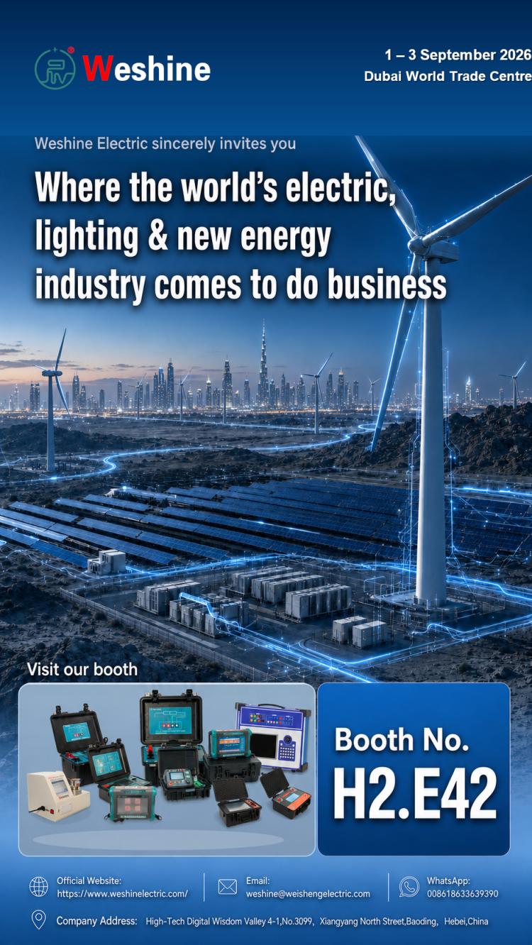 Weshine Electric esporrà alla Middle East Energy 2026 a Dubai