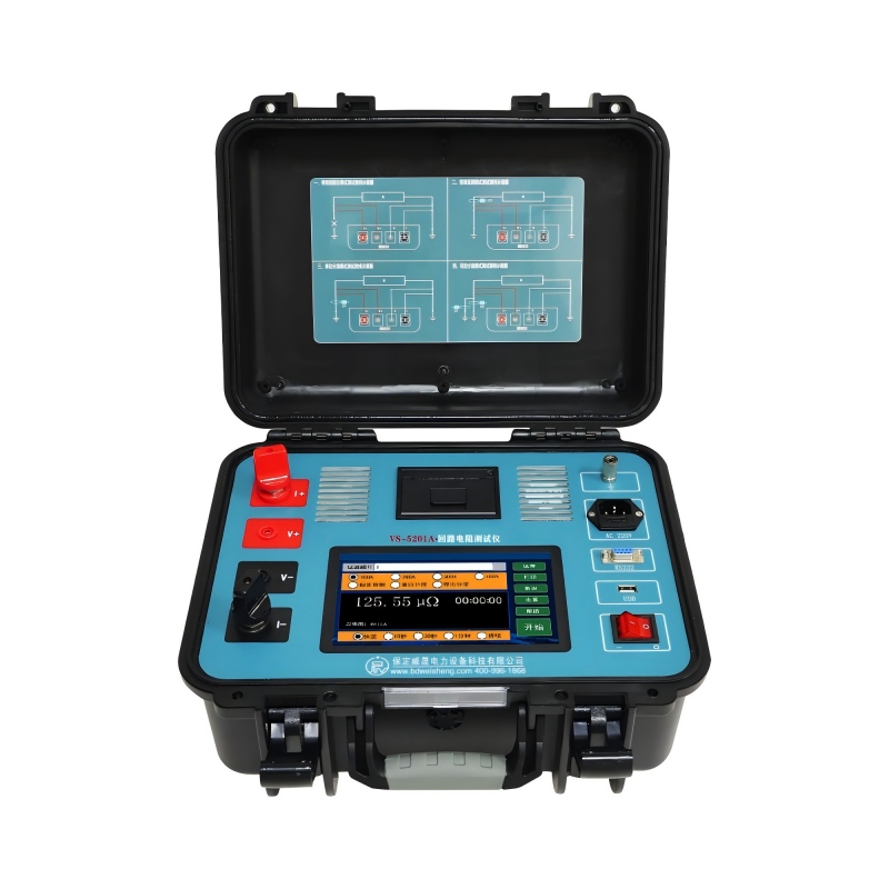 Test della resistenza di contatto dell'interruttore automatico